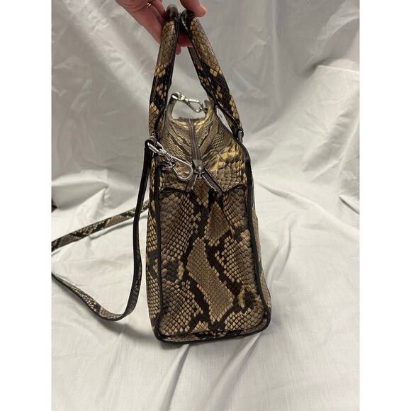 Michael Kors Python Jet Set Crossbody Removable Strap Bag GS - Picture 3 of 9